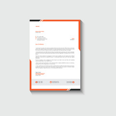 Business card letterhead design template corporate