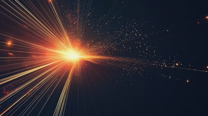 Fototapeta premium bstract light explosion and network points, dot, earth's surface, digital background Innovation network points Earth's surface wave background digital wave information technology background