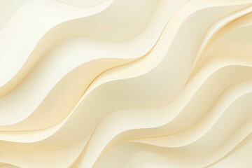 Obraz premium Soft beige minimalistic layered wavy background. Art concept.