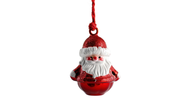 Santa claus figurine gnome elf isolated on white background