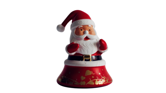 Santa claus figurine gnome elf isolated on white background
