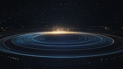 Obraz premium Abstract colorful business connection of lines from nodes It is connected to endless nodes and represents the innovation of communication cyber security in the network with black background