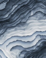 Obraz premium Abstract blue and white layered pattern