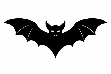
Halloween bat. Black silhouette Halloween bat vector illustration, silhouette of halloween bats
