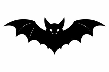 
Halloween bat. Black silhouette Halloween bat vector illustration, silhouette of halloween bats
