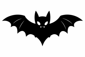 
Halloween bat. Black silhouette Halloween bat vector illustration, silhouette of halloween bats

