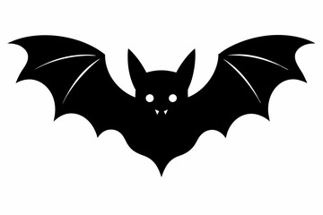 
Halloween bat. Black silhouette Halloween bat vector illustration, silhouette of halloween bats
