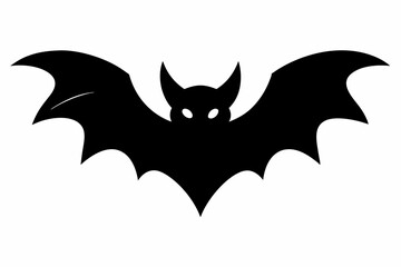 
Halloween bat. Black silhouette Halloween bat vector illustration, silhouette of halloween bats
