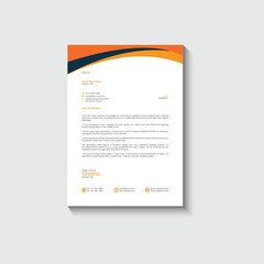 Business card letterhead design template corporate