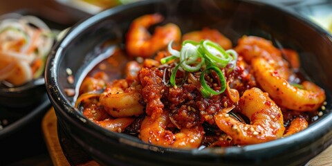 Spicy Braised Seafood Dish Featuring Octopus