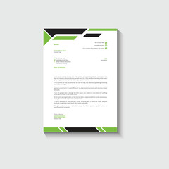 Business card letterhead design template corporate