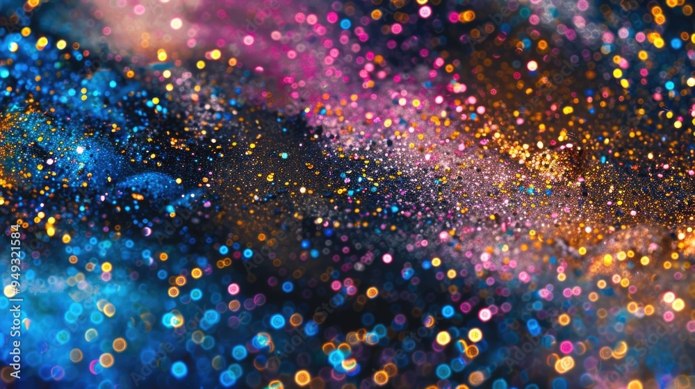 Poster Blurry image of a colorful background