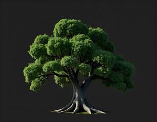 tree isolated on white