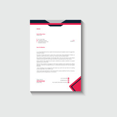 Business card letterhead design template corporate