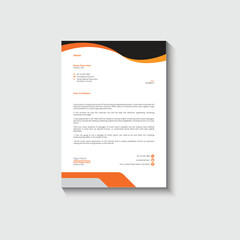 Business card letterhead design template corporate