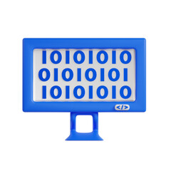 3D illustration of Binary
