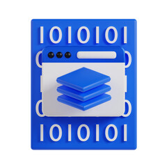 3D illustration of Full Stack Developer