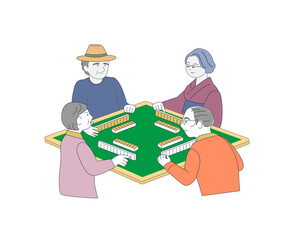 麻雀　シニアの趣味