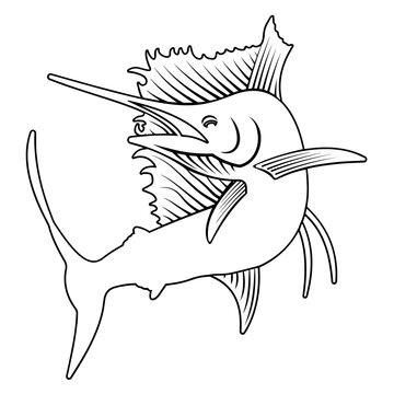 recommend clip art: Sailfish Outline