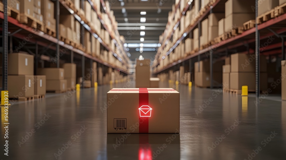 Poster innovative smart sensor technology enabling real time tracking and monitoring of packages throughout