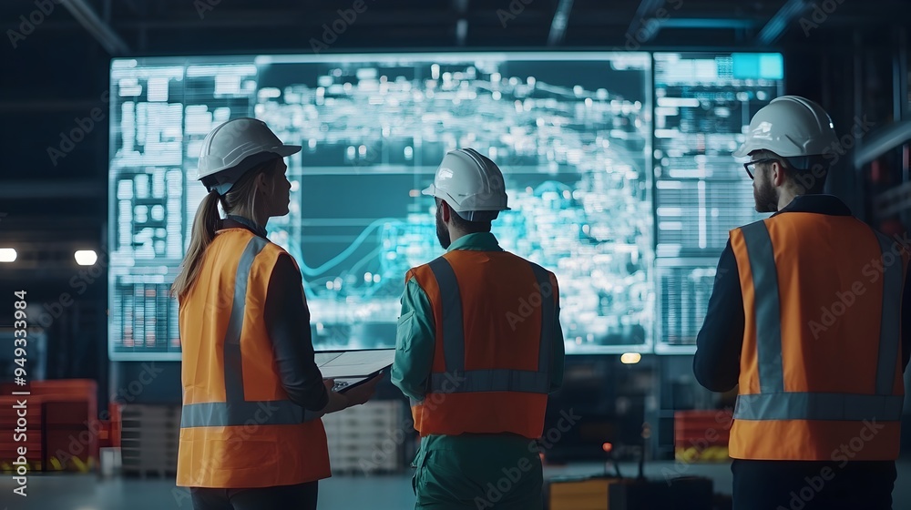 Poster logistics team efficiently monitoring smart supply chain with real time iot data analytics and digit