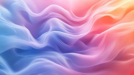 Fototapeta premium Abstract, colorful background with wavy lines and a blurred effect.