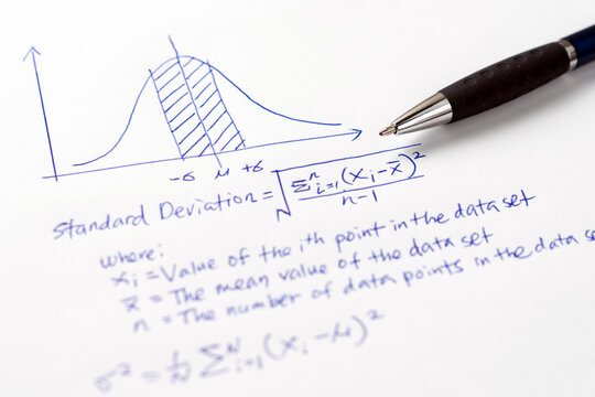 Mathematics standard deviation graph and formula