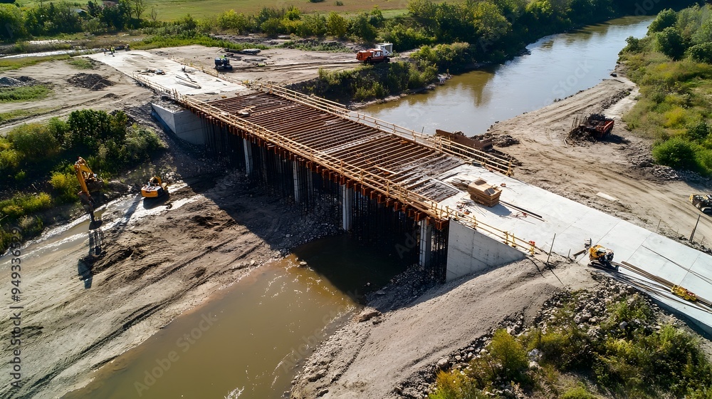 Poster advanced iot sensors and analytics ensuring structural integrity and safety during bridge constructi
