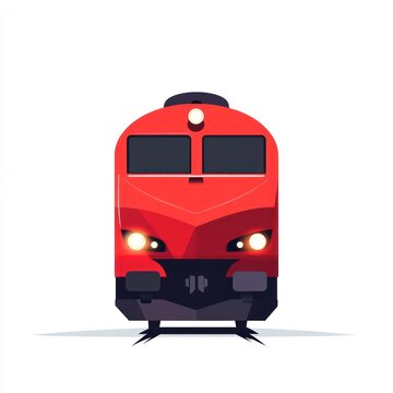 recommend clip art: Red Train Locomotive Illustration