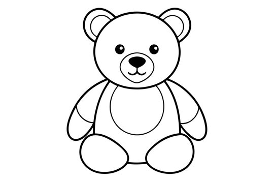 recommend clip art: Teddy bear line art vector, Cute teddy outline icon