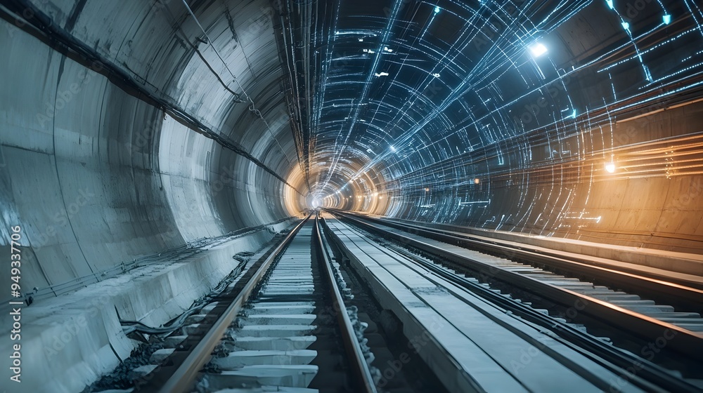 Poster iot sensors and technology automating and optimizing the ventilation system for a tunnel constructio