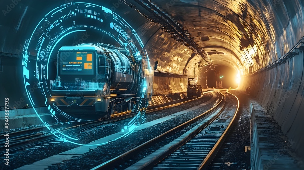 Poster cutting edge iot technology enabling real time monitoring and progress tracking of a tunnel boring m