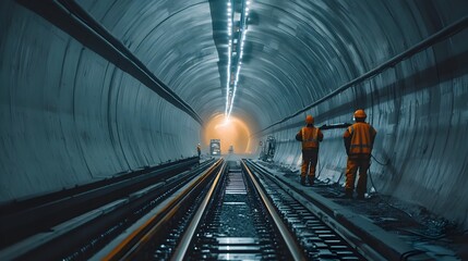 Innovative IoT powered automation streamlining the concrete spraying process in a tunnel construction project showcasing the of smart sensors robotics