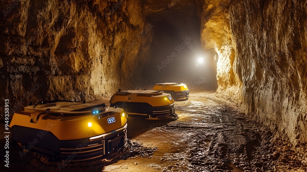 Poster iot powered autonomous robots conducting advanced inspections and monitoring in a deep underground m