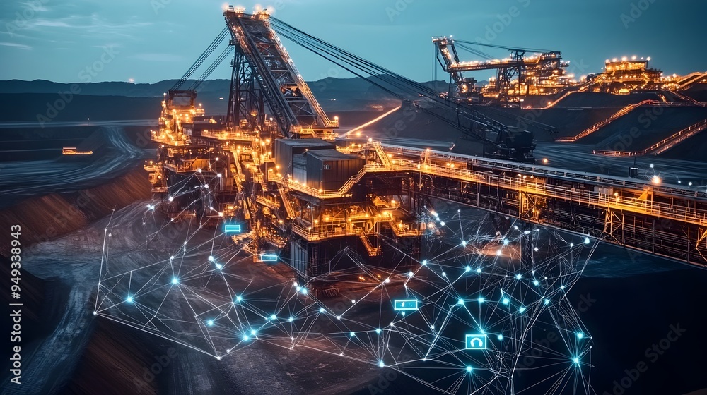 Poster advanced iot systems and smart technology enhancing the efficiency and sustainability of large scale