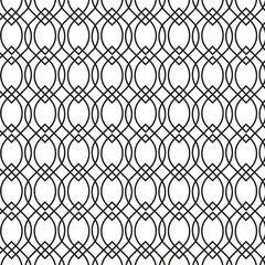 Fototapeta premium Wavy line pattern, mesh, curve, vector seamless background for fabric, wallpaper, printing. 