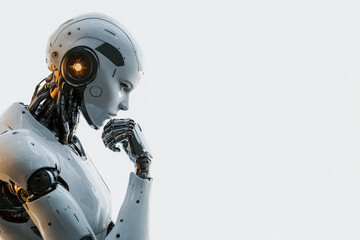 Fototapeta premium Thinking Robot.