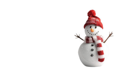 Snowman isolated on white background