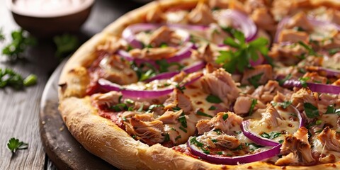 Tuna and Red Onion Pizza