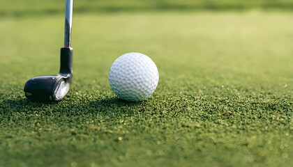 golf-ball-on-green-copy-space, golf ball on the green