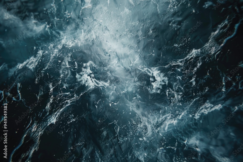 Poster shallow waters with ripples and reflections