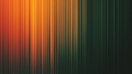 green and orange stripes modern gradient abstract background transitioning smoothly from dark green to vibrant orange with vertical different color lines