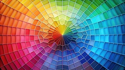 Fototapeta premium Vibrant Octagonal Spectrum Color Palette