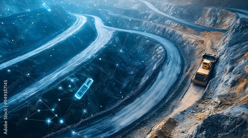 Poster advanced iot sensors monitoring levels and collecting data during mining blasts and for improved saf