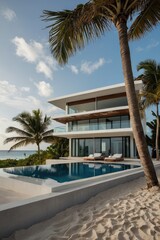 Modern Tropical Villa with Pool and Ocean View