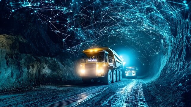 Advanced IoT technology monitoring and controlling the secure storage and transportation of explosive materials in a mining safety efficiency and compliance with regulations