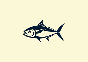 Vector illustration of Tuna Fish Logo Design