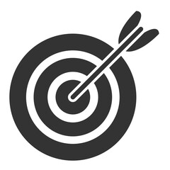 Archery Sport Icon Filled Style