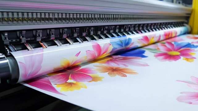 Large Format Printer in Action