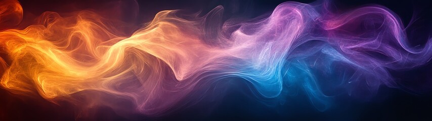 Abstract colorful smoke background, ethereal and vibrant